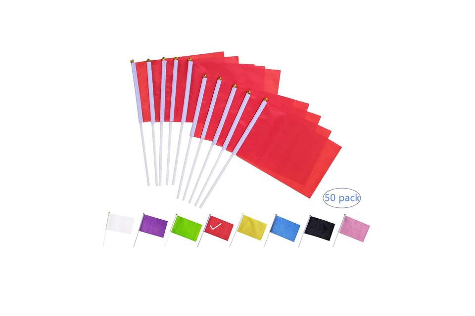 Tibijoy red stick flags (50-pack)