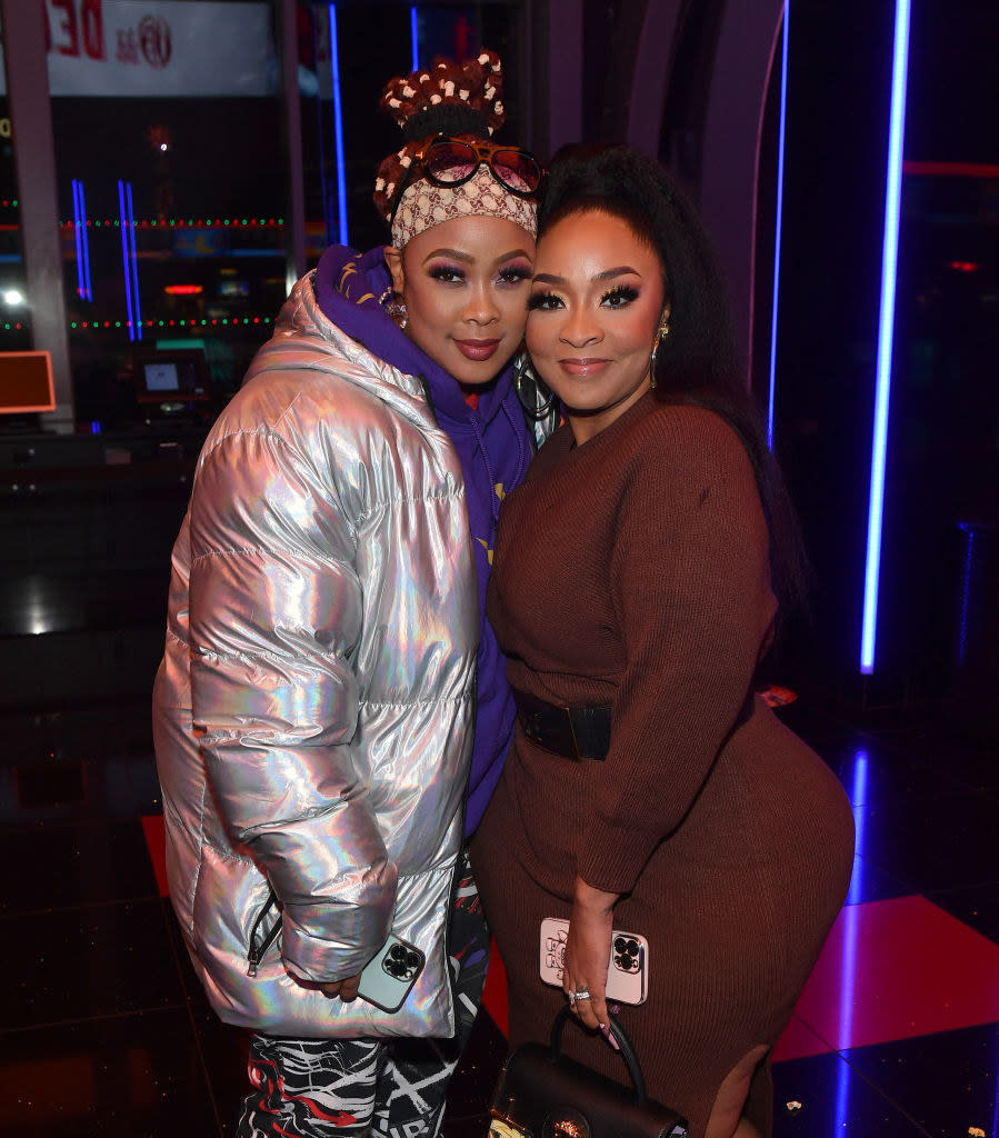 DaBrat and Jesseca Dupart attend the Atlanta screening of "I Wanna Dance With Somebody"