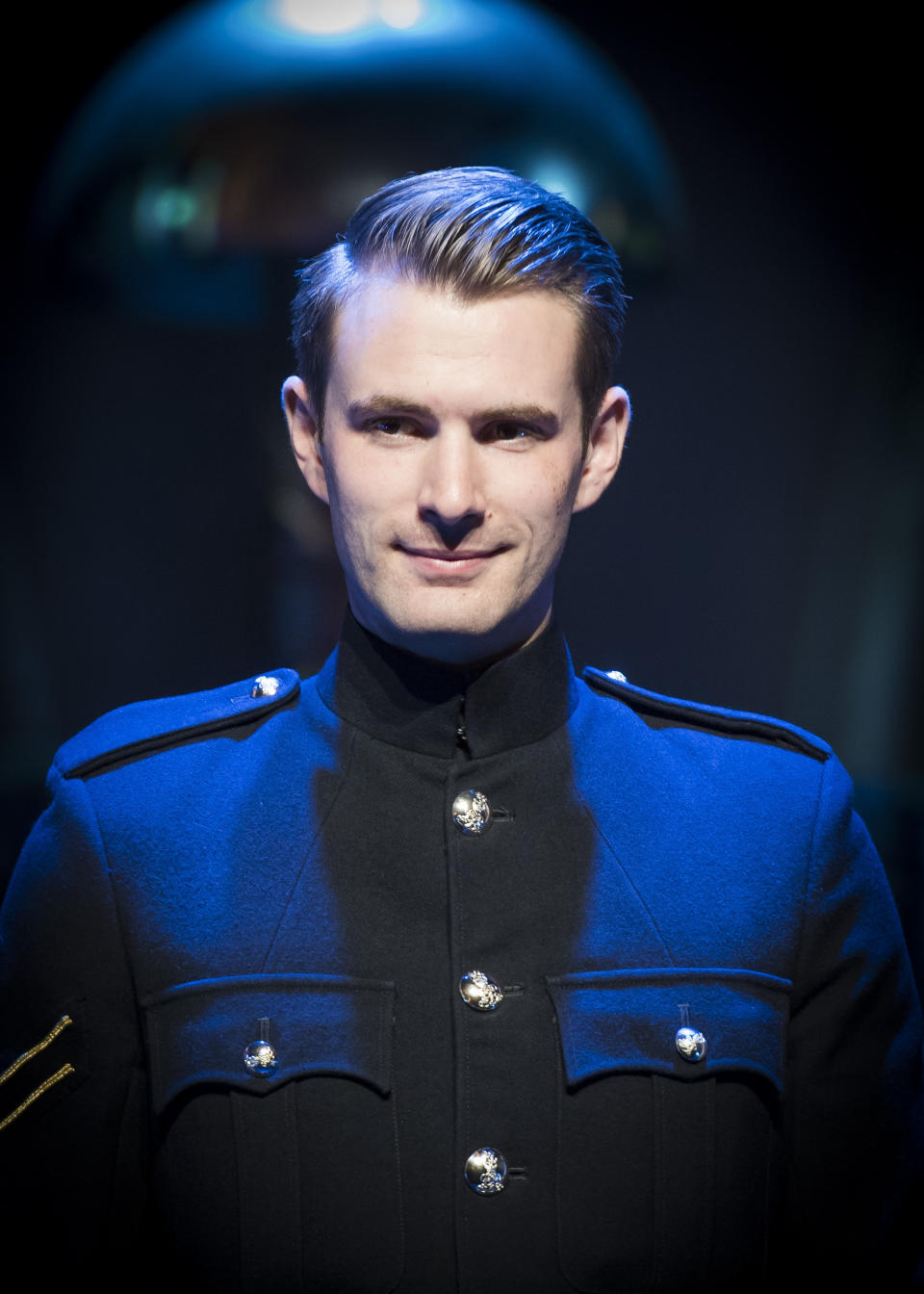 Lance Corporal Richard Jones on stage during the Impossible photocall at the Noël Coward Theatre, St Martin's Lane in London. 