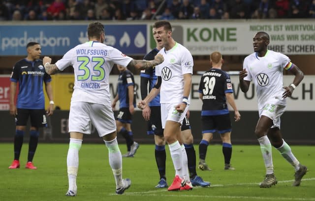 Daniel Ginczek, left, bagged a brace against Paderborn