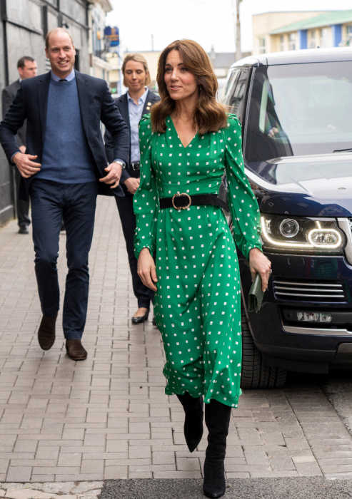 kate middleton green polka dot dress by suzannah ireland