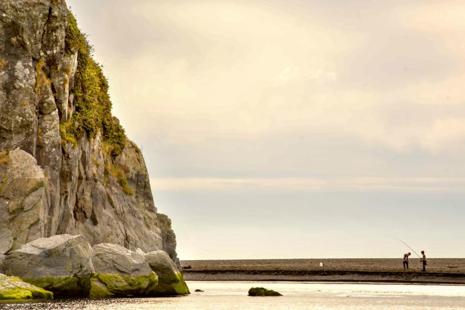 A rock formation on Klamath Beach.