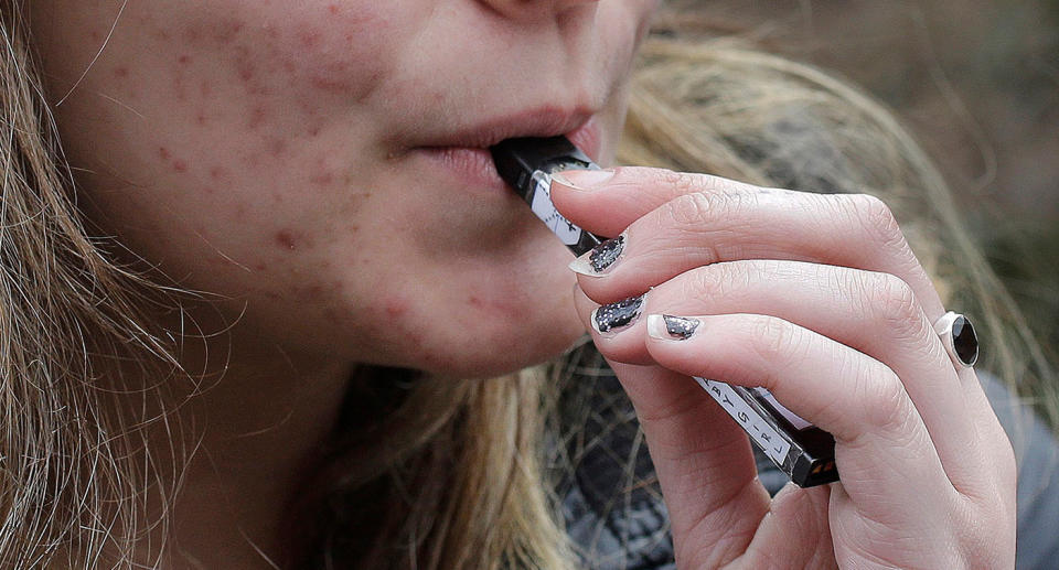 Experts are calling for vaping laws to be enforced to combat young people taking up the habit. Source: AP

