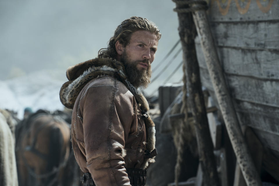 Vikings: Valhalla. Leo Suter as Harald Sigurdsson in episode 204 of Vikings: Valhalla. Cr. Bernard Walsh/Netflix © 2022