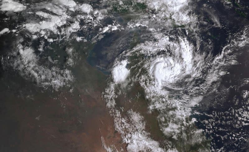 Satellite image of Cyclone Jasper
