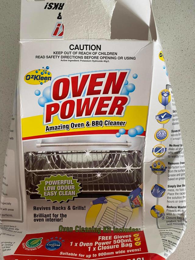 Oven cleaning start up pack