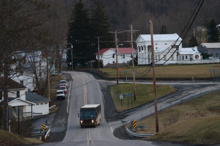 Ein Lieferwagen auf weiter Flur. Der Job ist hart und nicht besonders gut bezahlt. (Bild: AP Photo)