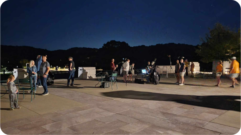 A stargazing gathering is a time for instruction and insight about how others are using their equipment.