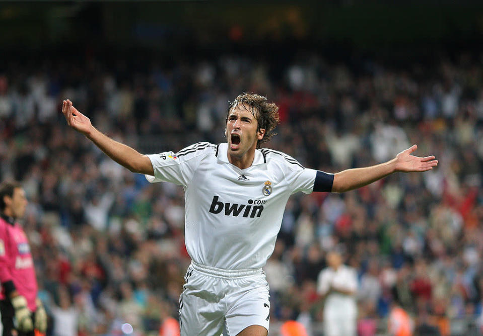 <p> The Real Madrid legend scored 323 goals in the Merengues&#x2019; famous white shirt, which stood as a club record until a certain Cristiano Ronaldo came along. </p> <p> Raul narrowly missed out on the Ballon d&#x2019;Or in 2001, finishing second to Michael Owen, but his 21st century honours list includes four La Liga titles, two Champions Leagues and a DFB-Pokal with Schalke 04.&#xA0; </p> <p> The Spaniard was lethal in Europe and boasts several impressive firsts: the first to score 50 goals and make 100 appearances in the Champions League era, as well as the first to score in two finals.&#xA0; </p>