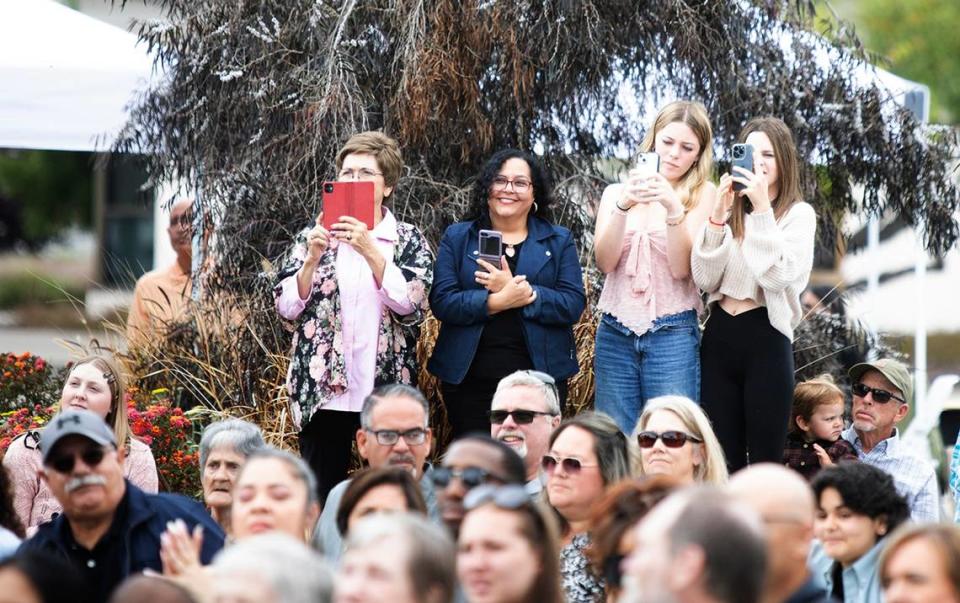 Cuesta College held its 59th commencement ceremony at the San Luis Obispo campus on Friday, May 17, 2024. There was a packed crowd with many people recording the ceremony.