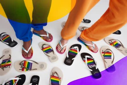 哈瓦仕推出最新Havaianas Pride彩虹系列人字拖。（圖／品牌提供）