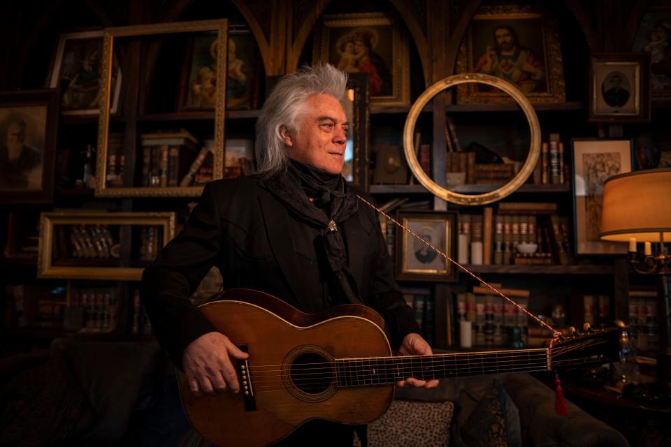 Marty Stuart at Q Prime South in April. His album "Altitude" is a "cosmic country" effort inspired by the Byrds.