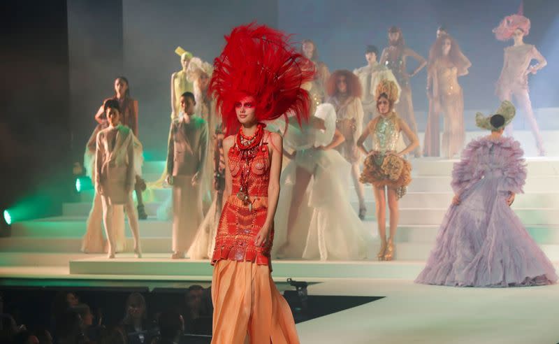 Designer Jean Paul Gaultier holds his last ever fashion show in Paris