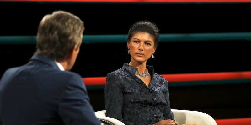 Sahra Wagenknecht ist überzeugt: "Solange die Ukraine ihre Haltung nicht ändert, wird dieser Konflikt auch weitergehen."<span class="copyright">ZDF/Cornelia Lehmann</span>