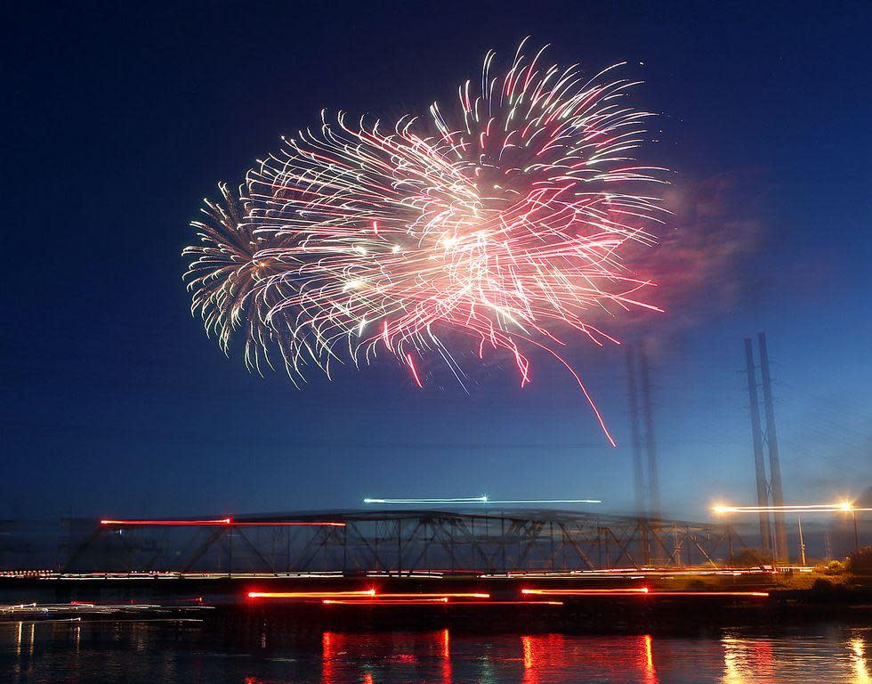 Last year's Onslow County fireworks display lights up the sky. This year is sure to deliver again.