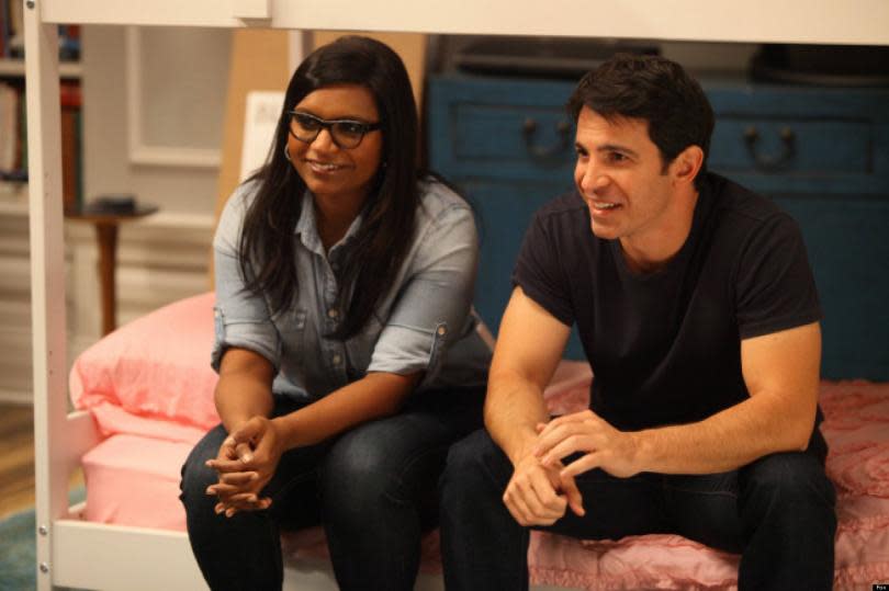 Mindy Kaling and Chris Messina on “The Mindy Project.” (Photo: Hulu)