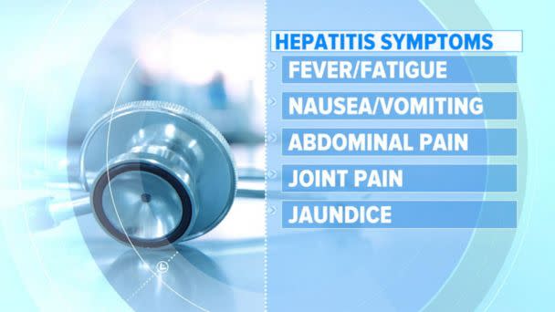 PHOTO: Symptoms of hepatitis in kids include fever, joint pain and jaundice. (ABC)