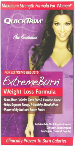 <p>Kim also ended up being sued for promoting these diet pills after their effectiveness was pulled into question. Copyright: [Kim Kardashian] </p>