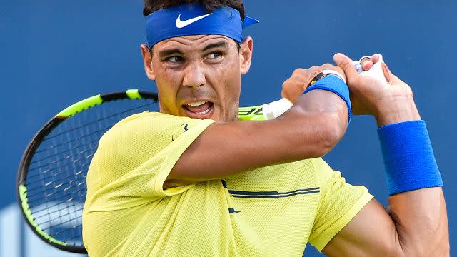 Nadal in action in Montreal. Image: Getty