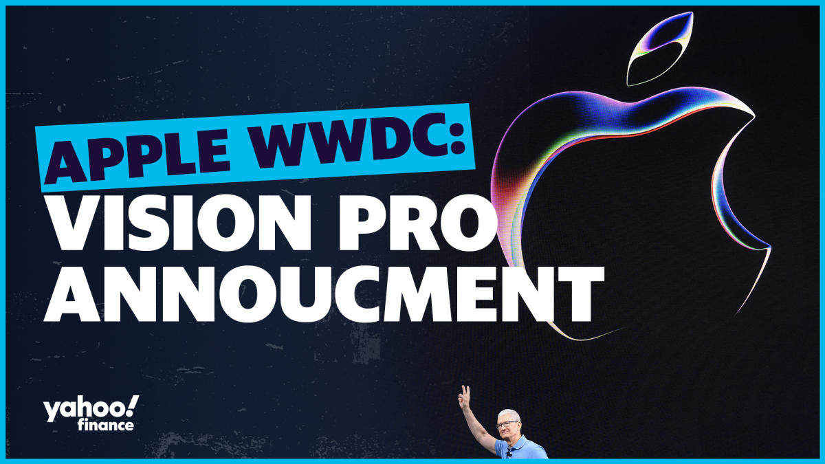 Apple WWDC Vision Pro announcement, stock reaction