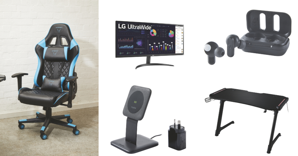 Gaming room products from Aldi