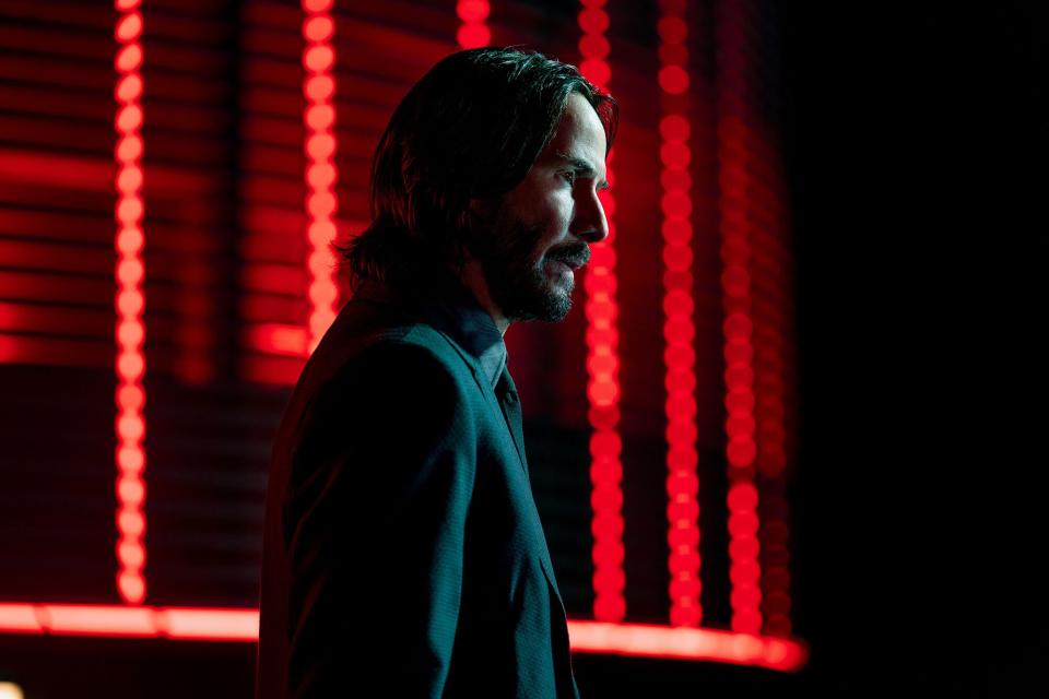 Keanu Reeves as John Wick in John Wick: Chapter 4