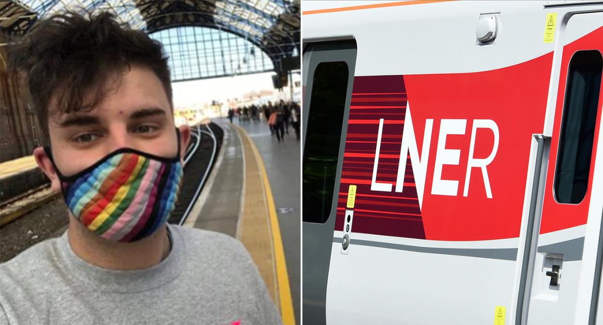 London North Eastern Railway apologised to Laurence Coles after a train manager used the words 
