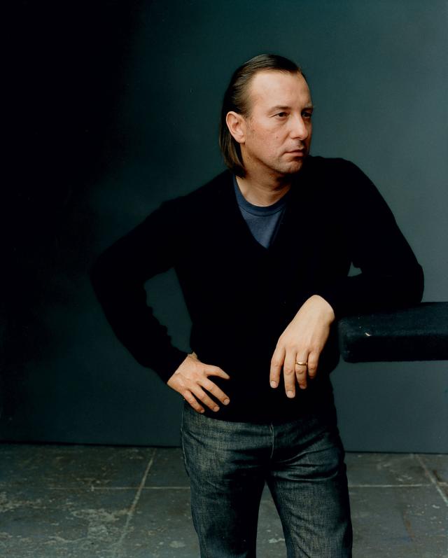 The elusive Austrian designer Helmut Lang photo by Annie Leibovitz for  Vogue May 2000