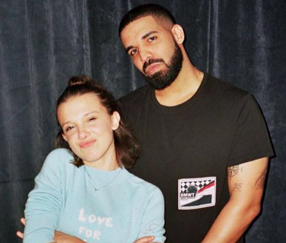 Drake was Millie Bobby Brown’s “security” at a Golden Globes after-party, and that’s baller