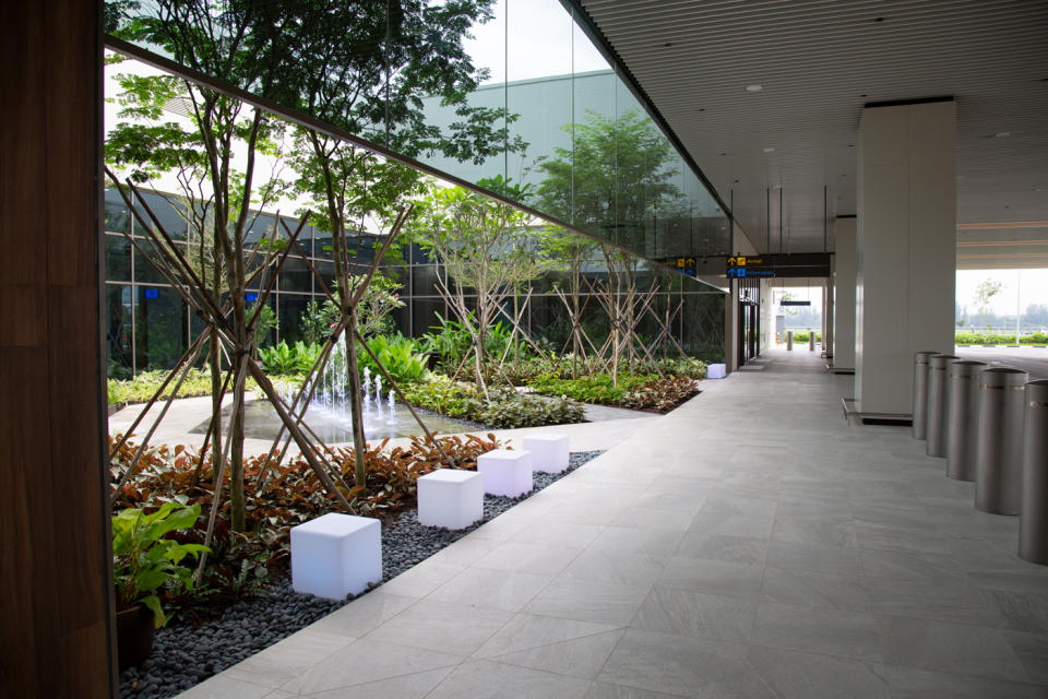 <p>The public entrance to the new Seletar Airport passenger terminal. (PHOTO: Yahoo News Singapore / Dhany Osman) </p>