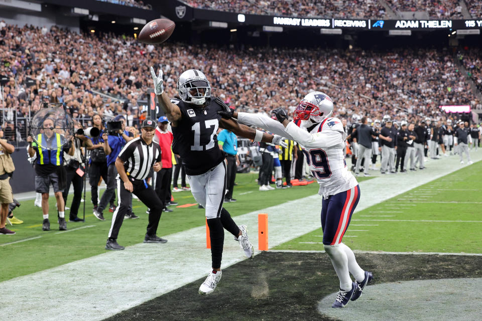 Davante Adams has had the ball just out of reach plenty the past two games, causing concern for fantasy managers. (Photo by Ethan Miller/Getty Images)