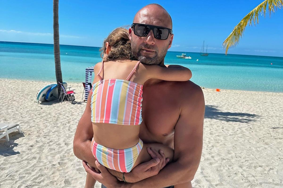 Derek Jeter With Daughter Bella