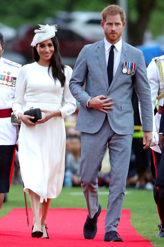 Meghan Markle and Prince Harry arrive in Fiji