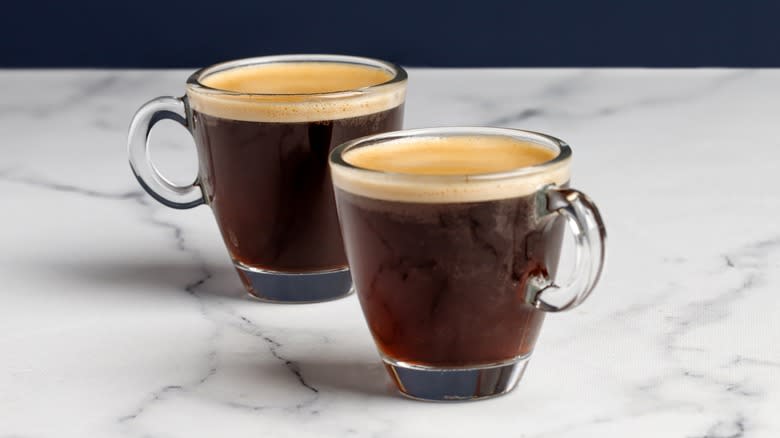 Two espresso shots