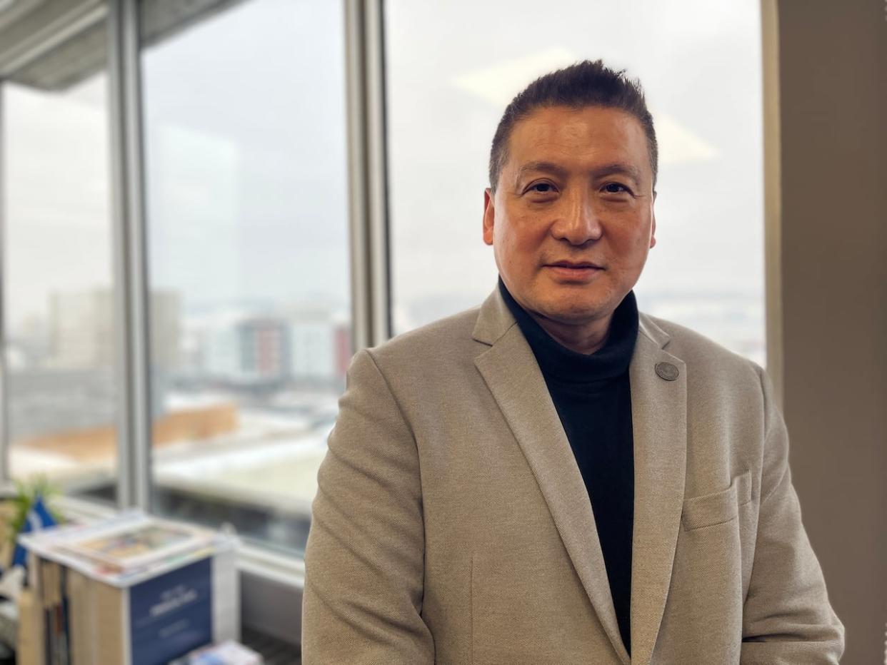 Mayor Simon Yu says he's asked his staff to provide more frequent reports on spending so he can know in advance if he risks going over budget. (Kate Partridge/CBC - image credit)