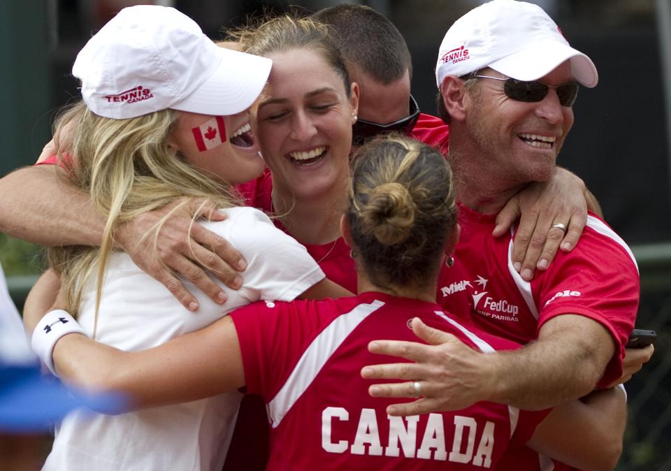 The gang will all be back together in Montreal this weekend. (RAUL ARBOLEDA/AFP/Getty Images