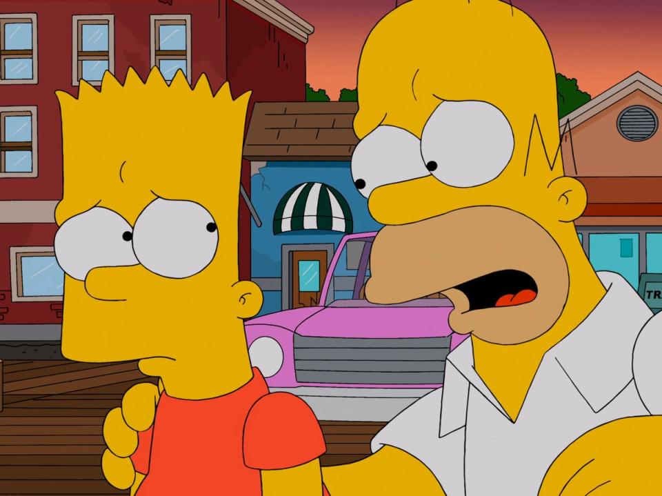 Bart and Homer in ‘The Simpsons' (Fox)