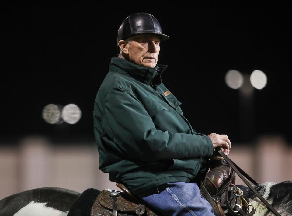 Trainer D. Wayne Lukas, 88, has won the Kentucky Derby four times and has entered Just Steel in this year's race.