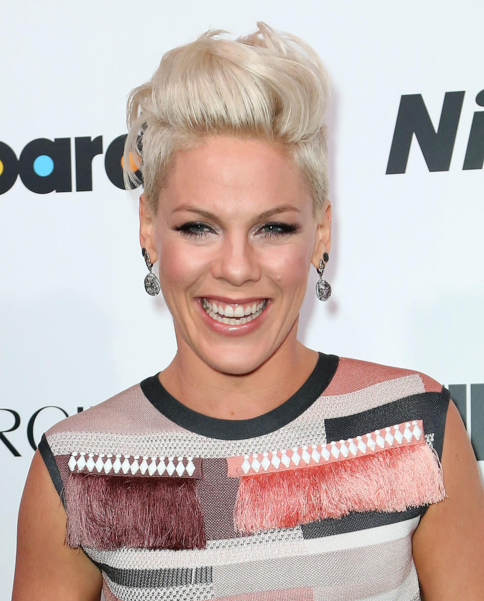 P!nk revealed she&nbsp;was pregnant with her daughter&nbsp;during a 2010&nbsp;episode of <a href="https://www.youtube.com/watch?v=YpoYdo04W7M">"The Ellen DeGeneres Show."</a> The singer said she delayed making the announcement&nbsp;because of her experience with pregnancy loss.<br /><br />"I didn't want to talk about it because I was just really nervous, and I have had a miscarriage before," she said.