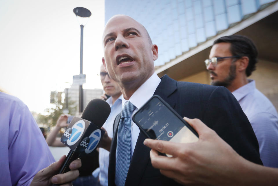 Michael Avenatti says he's not the only person who could beat Trump in 2020 "but it is a short list." (Photo: Mario Tama via Getty Images)
