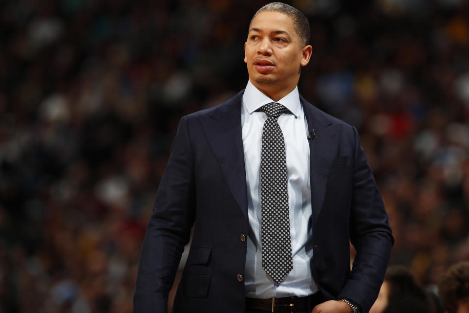 Tyronn Lue coached the Cavaliers to the NBA championship in 2016. (AP)