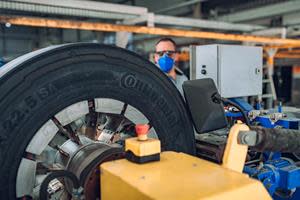 Precise buff contours and consistent under-tread thickness by computer controlled buffing.