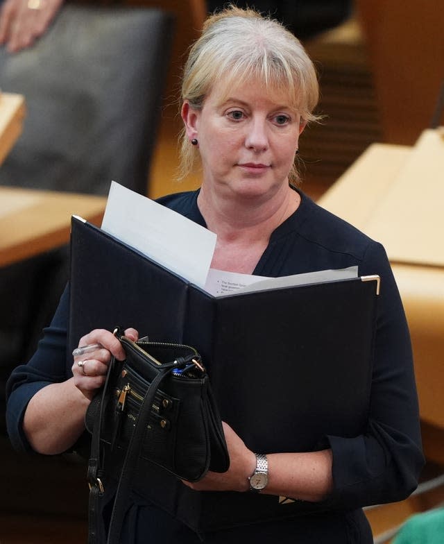 Finance Secretary Shona Robison in the Scottish Parliament