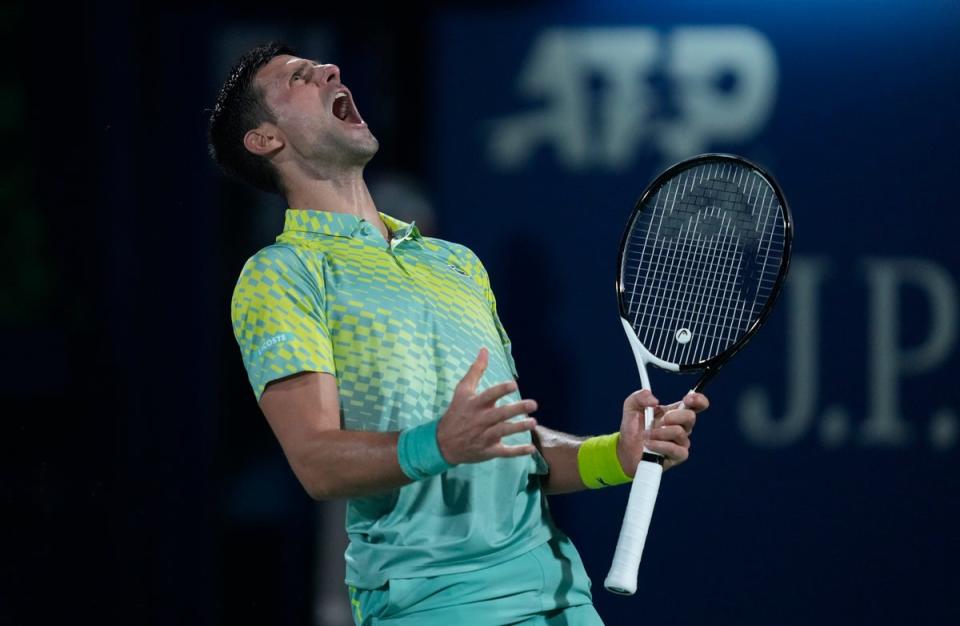 INDIAN WELLS-DJOKOVIC (AP)