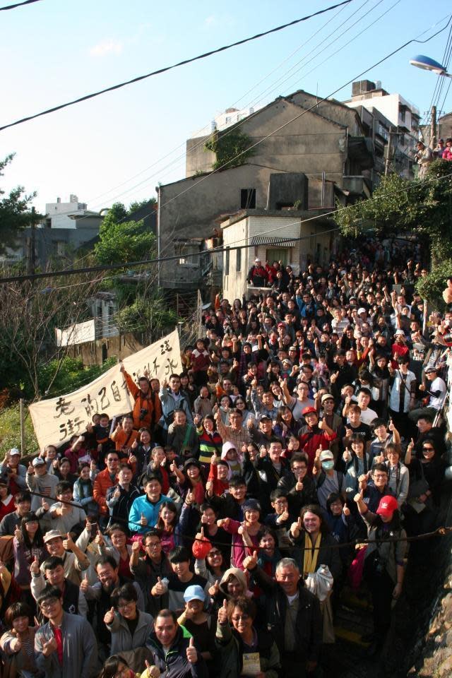 淡水「重建街保存運動」是森森sen創作靈感來源。（圖片來源：新北市文化局「典藏新北學」）