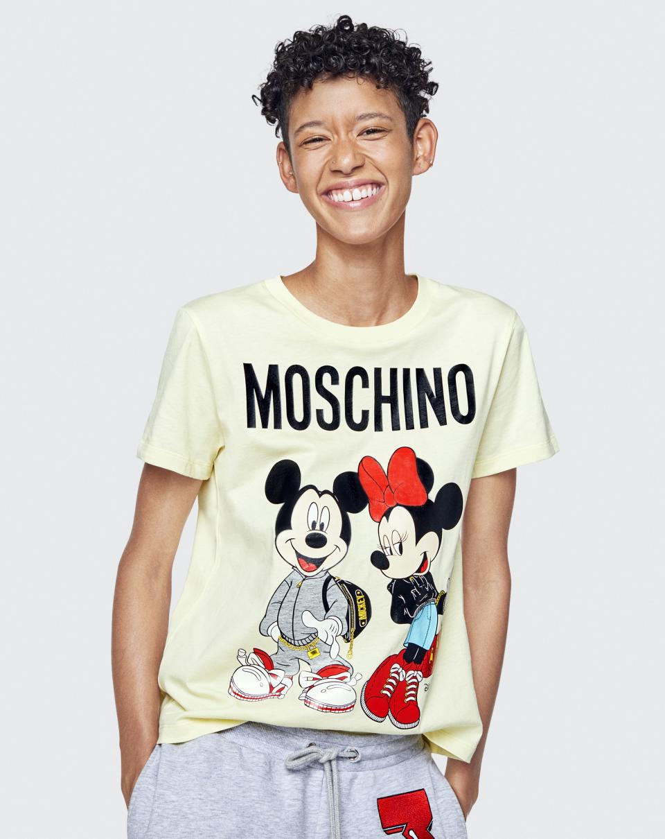 From Mickey Mouse sweaters to a condom-print T-shirt, this Moschino x H&M collaboration has everything.