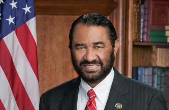 Democrat representative Al Green said he had been menaced with threatening phone calls after he took to the House floor to accuse Mr Trump of "obstruction of justice": US Government