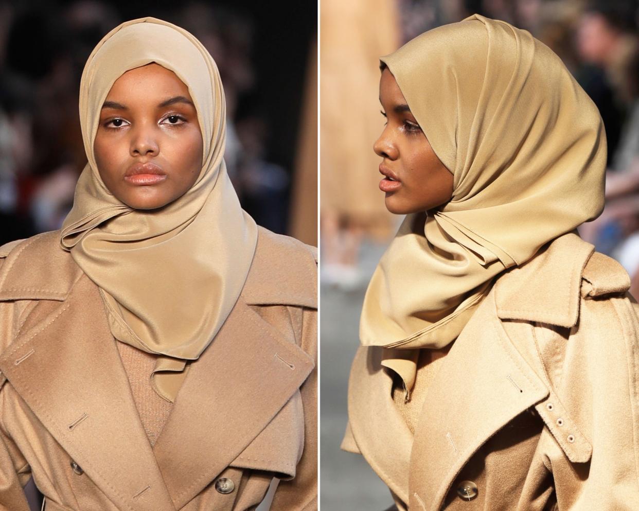 Halima Aden auf dem Runway für Max Mara in Mailand. (Bild: AP Photo)