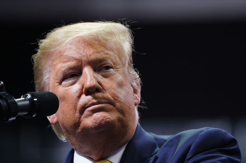 U.S. President Donald Trump holds a campaign rally in Colorado Springs