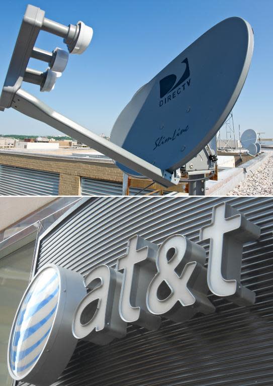 The class-action suit filed in US District Court in Illinois also names cable television providers DirecTV (top) and AT&T